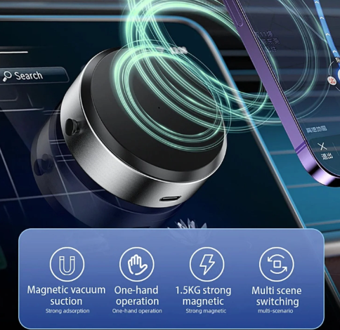 Vacuum Magnetic Phone Holder 360°
